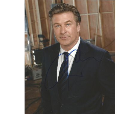 Alec Baldwin signed 10 x 8 colour 30 Rock Movie Shot Portrait Photo, from in person collection autographed at British Comedy 