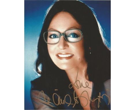 Nana Mouskouri signed 10 x 8 colour Photoshoot Portrait Photo, from in person collection autographed at ITV Studios London 20