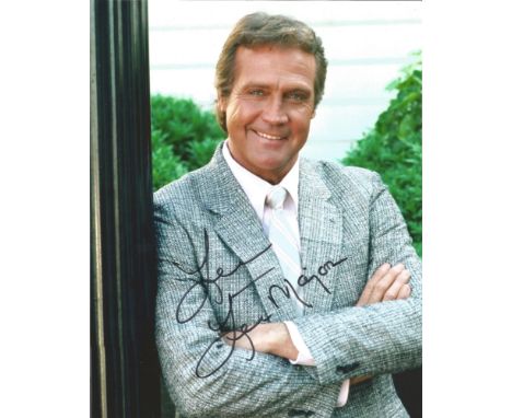 Lee Majors signed 10 x 8 colour Photoshoot Portrait Photo, from in person collection autographed at A Convention In Birmingha