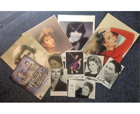 TV signed collection. Includes Kate Beckinsale signed 6x4 b/w photo, Ruby Wax signed 6x4 b/w photo, Torvill and Dean signed 6