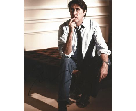 Bryan Ferry signed 10 x 8 colour Music Promo Portrait Photo, from in person collection autographed at Gala Party 2011. Good C