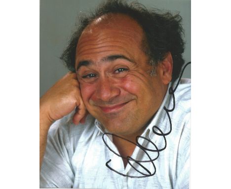 Danny Devito signed 10 x 8 colour Photoshoot Portrait Photo, from in person collection autographed at London Theatre 2012. Go