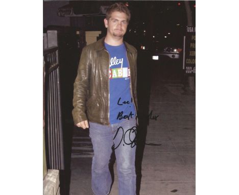 Jack Osbourne signed 10 x 8 colour Portrait Photo, from in person collection autographed at An Event In London 2006. Good Con