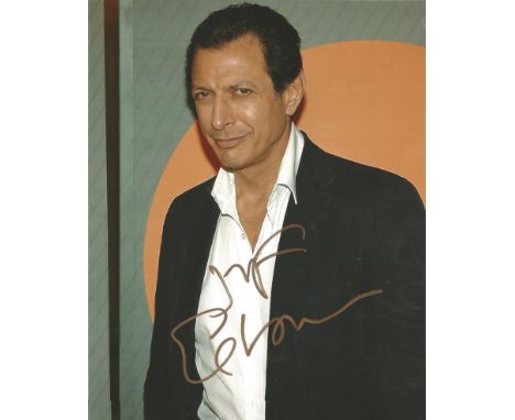 Jeff Goldblum signed 10 x 8 colour Photoshoot Portrait Photo, from in person collection autographed at London Theatre 2010. G
