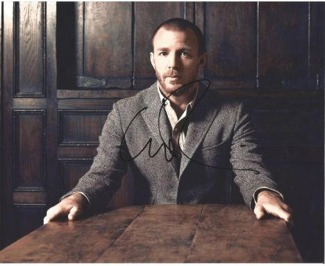 Guy Ritchie signed 10 x 8 colour Photoshoot Portrait Photo, from in person collection autographed at London Premiere 2015. Go