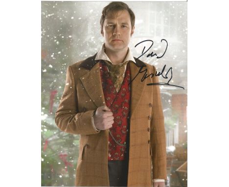 David Morrissey signed 10 x 8 colour Doctor Who Portrait Photo, from in person collection autographed at ITV Studios 2016. Go