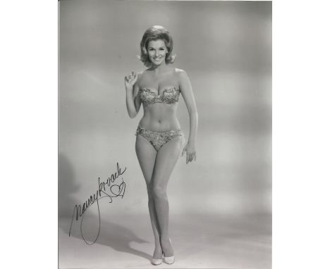 Film and TV Nancy Kovack 10x8 signed B/W photo. Nancy Kovack (born March 11, 1935) is a retired American film and television 
