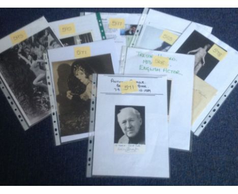 TV/Film signed collection. 8 items. Includes David Hedison signed cheque, Jean Stapleton signed 8x6 b/w photo, Beverly Garlan