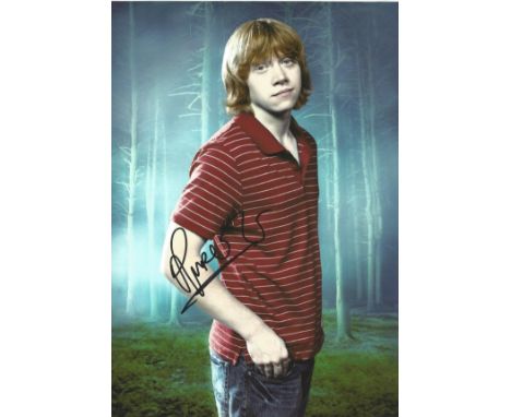 Rupert Grint signed 10 x 8 colour Harry Potter Photoshoot Portrait Photo, from in person collection autographed at ITV Studio