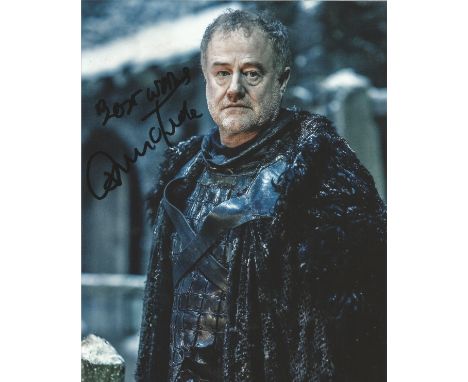 Owen Teale signed 10 x 8 colour Game Of Thrones Portrait Photo, from in person collection autographed at Theatre London 2016.