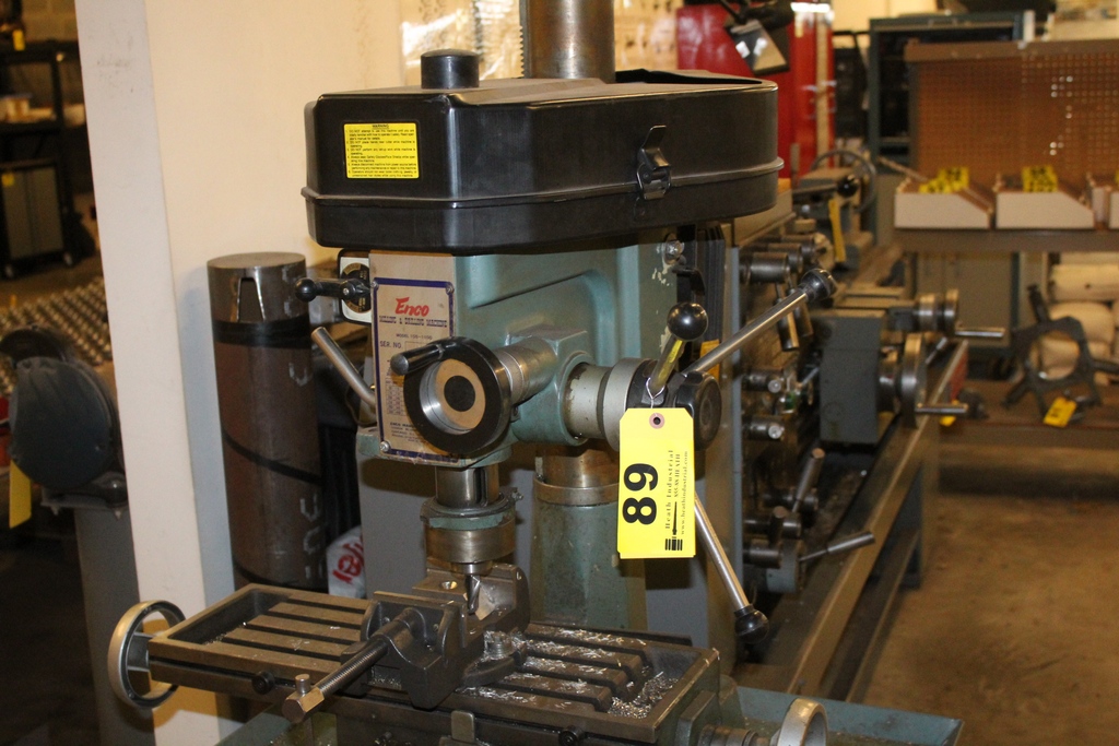ENCO MODEL 1051100 MILL/DRILL, S/N 133758, 2580 RPM SPINDLE, 71/2”X23