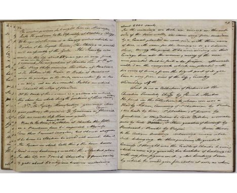 Broughton (Lady Mary) - Continental Grand TourA superb manuscript account of Lady Broughton's 'Journal of Our Tour thro Franc