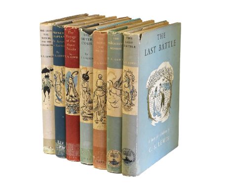 Lewis (C. S.)[The Chronicles of Narnia], comprising:The Lion, The Witch and The Wardrobe, A Story for Children.Geoffrey Bles,