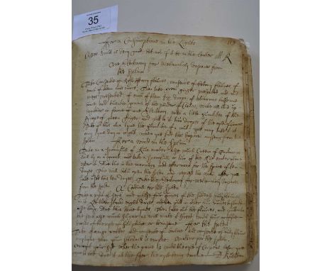 Seventeenth Century Manuscript Account Book with Crosthwaite connection.A manuscript containing entries in various hands begi