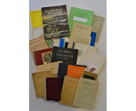 Classical Music with Presentation InscriptionsAn interesting archive of signed music scores presented to the music critic and