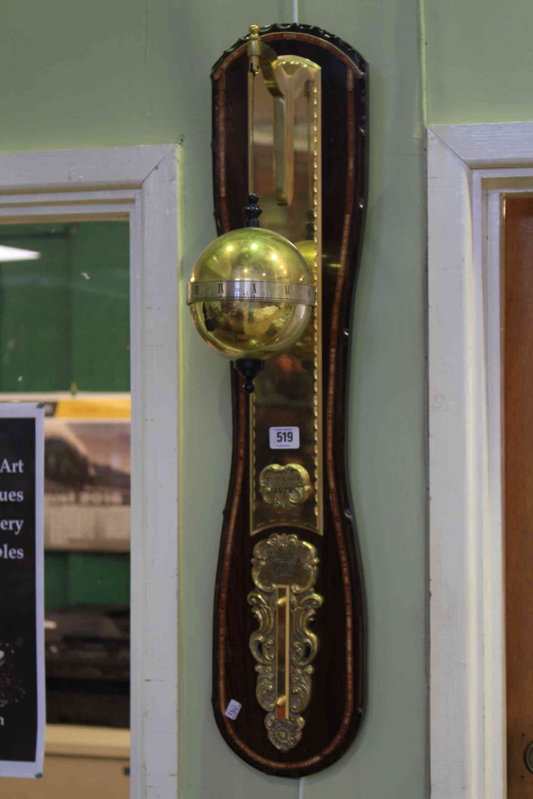 Thwaites & Reed globe gravity ball clock