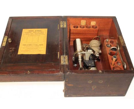 Dobbie McInnes Ltd Engine Indicators Small Size Instrument in wooden case