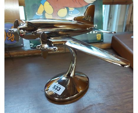 A modern alloy model of an aeroplane