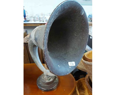 A 1920's S. G. Brown Ltd. radio speaker of horn form