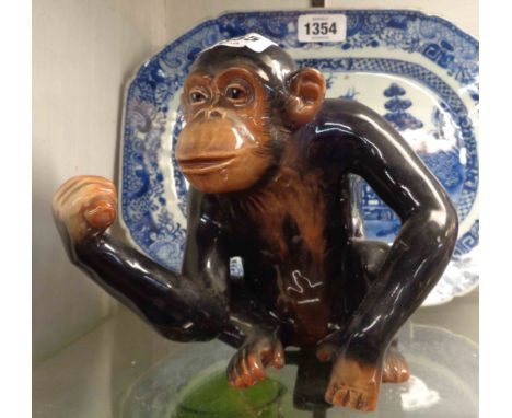 A SylvaC pottery figurine, depicting a Chimpanzee