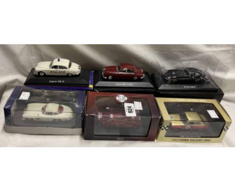 A large quantity of various model cars including Matchbox, Atlas, etc. - sold with a model Vulcan jet and a selection of raci