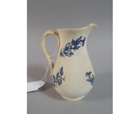 A Royal Worcester Blue and White Cream Jug. 