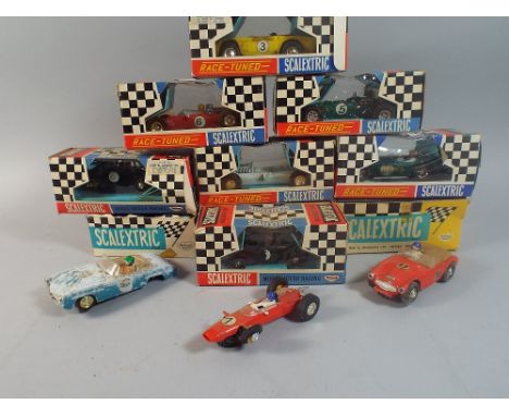 A Collection of Ten Vintage Boxed Scalextric Racing Cars. 