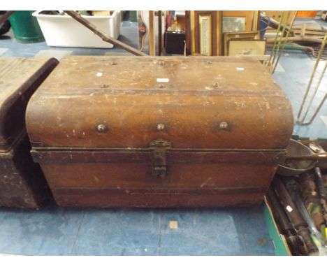 A Metal Travelling Trunk. 
