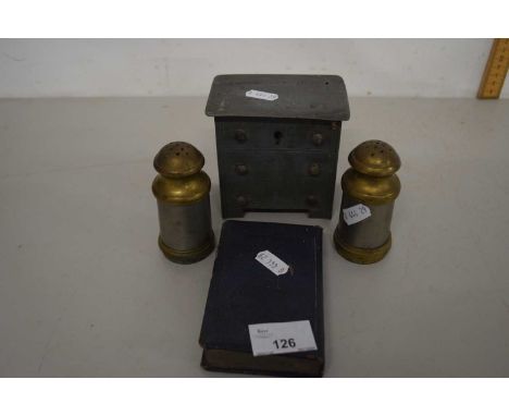 Group of money boxes, vintage including East Anglian Trustees Savings Bank
