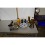 Group of pottery wares including a Bretby jug, a small Ewenny vase, a Denby ware bowl etc