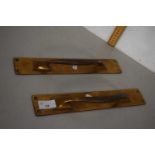 Two vintage door handles