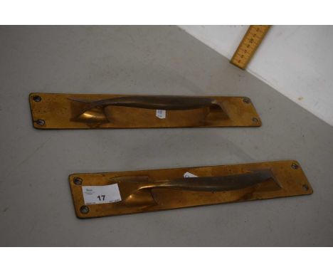 Two vintage door handles