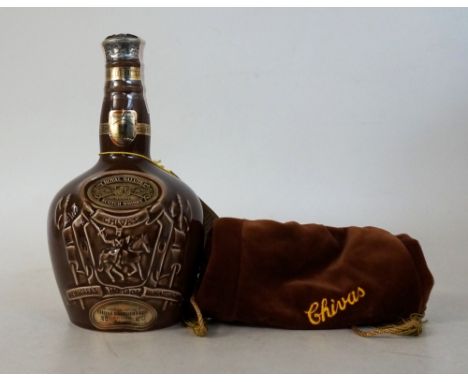 ROYAL SALUTE 21 YEAR OLD
1 bottle.  Royal Salute 21 Year Old Blended Scotch Whisky.  70cl.  40% abv.  Brown Spode bottle.  In