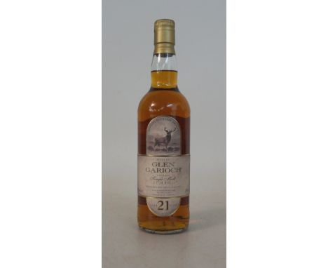 GLEN GARIOCH 21 YEAR OLD
1 bottle.  Glen Garioch 21 Year Old Single Malt Scotch Whisky.  700ml.  43% abv.  One of the hidden 