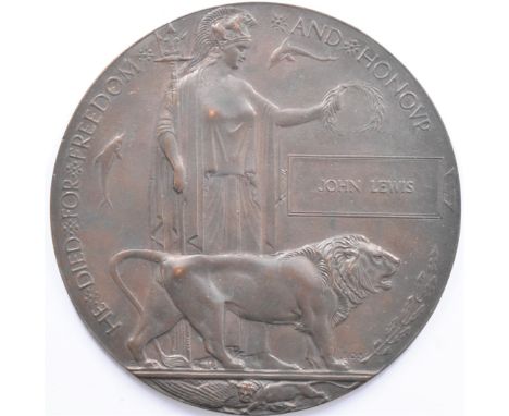 John Lewis memorial plaque / death penny