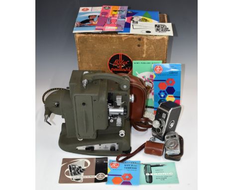 Paillard Bolex B8 cine camera with accessories together with a Bolex M8R projector, in original box