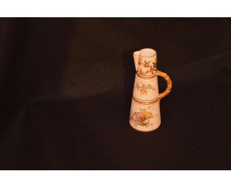 A Royal Worcester Hand Painted Claret Jug