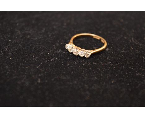 An 18ct Gold and Five Diamond Ring 