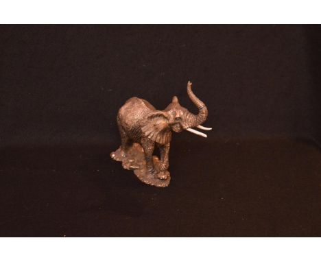 A Sterling Silver Gilted Elephant