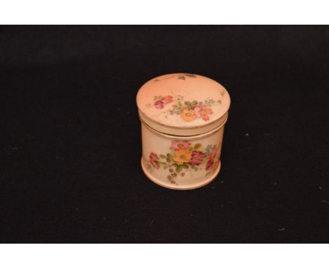 A Royal Worcester Hand Painted Lidded Jar