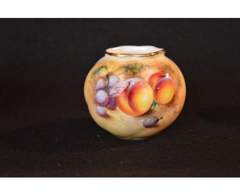 A Royal Worcester Hand Painted Bowl, signed 