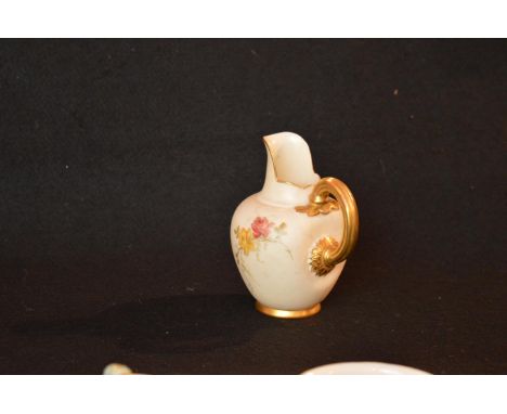 A Royal Worcester Hand Painted Jug