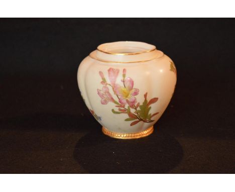 A Royal Worcester Hand Painted Vase