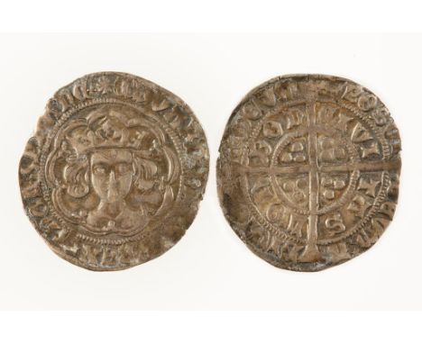 EDWARD IV, FIRST REIGN 1461-70. GROAT. London mint, mm. sun/crown. Light coinage issue, no marks at neck, star stops on obver