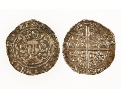 EDWARD IV, FIRST REIGN 1461-70. GROAT. London mint, mm. rose. Light coinage issue, quatrefoil each side of neck, fleurs on ar