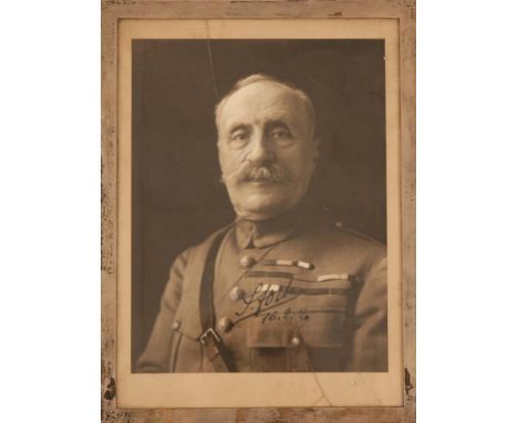 MARSHALL FERDINAND FOCH, 1851-1929. FRENCH GENERAL AND MARSHALL OF FRANCE, GREAT BRITAIN AND POLAND. A photograph, signed in 