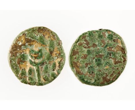 CELTIC. DUROTRIGES. AE STATER, C.50 B.C-50 A.D. Uninscribed. Derived from the Westerham Stater. c.3.1g, AF. (1 coin)