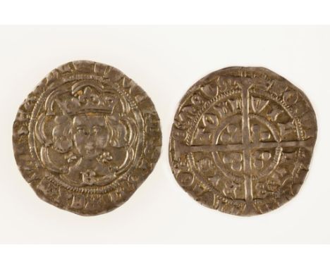 EDWARD IV, FIRST REIGN 1461-70. GROAT. Bristol mint, mm. crown. Light coinage issue, B on breast, quatrefoil each side of nec