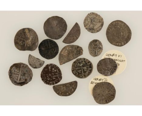 HENRY VI, FIRST REIGN, 1422-61. HALFPENNY. Annulet issue. Calais mint. c.0.5g, AVF. With collection label. And a collection o