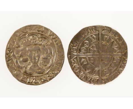 EDWARD IV, FIRST REIGN 1461-70. GROAT. London mint, mm. crown. Light coinage issue, quatrefoil each side of neck, star stops 